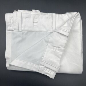 Pottery Barn White Blackout Curtain Panel 50x84 Back Tab Pole Pocket